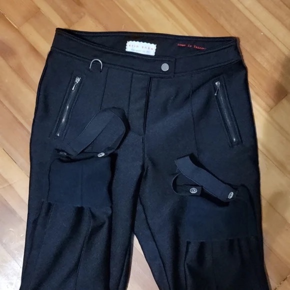 EUC Erin Snow Eschler Ski Pants Size 8 Ankle Straps Black - Picture 5 of 7